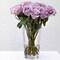 Modern Clear Glass Conical Vase in Tall Dining Table Centerpiece